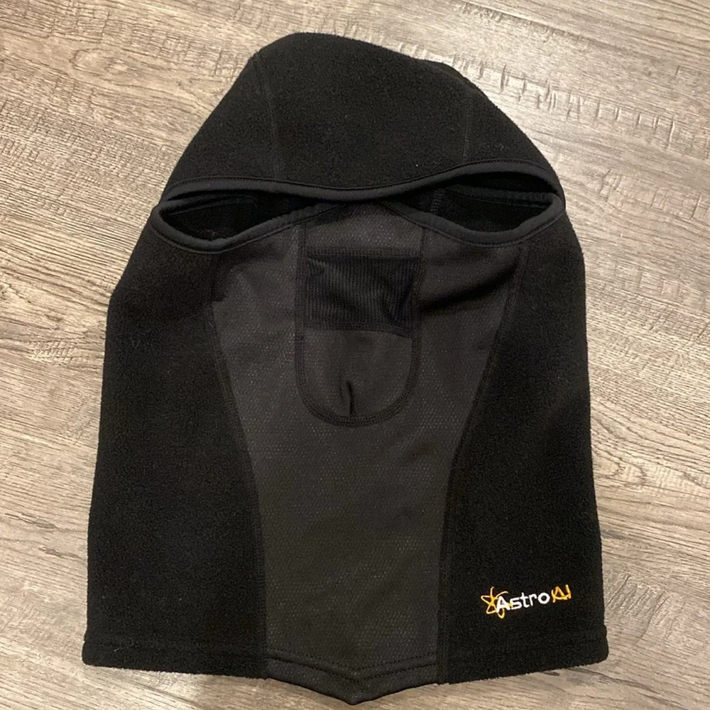 AstroAI Balaclava Ski Mask Winter Fleece Thermal Face Mask Cover for Men Black
